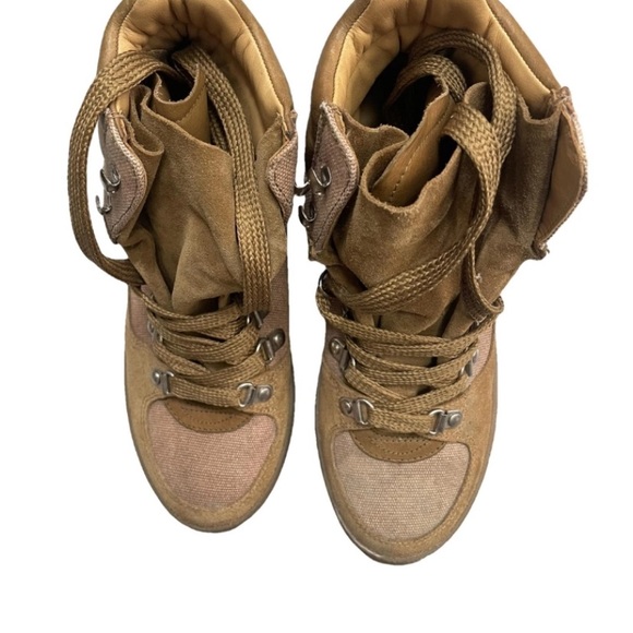 BRAND NEW Isabel Marant BASKETS BRENDTY Boots. 10.5/11. Tag is 11.  Color khaki - Picture 7 of 9